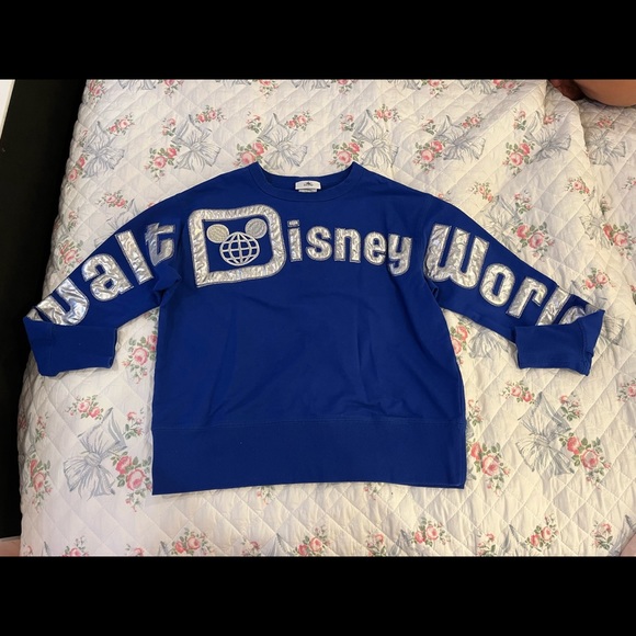 Disney Other - Walt Disney World Wishes Come True Blue Pullover Sweater Size XS